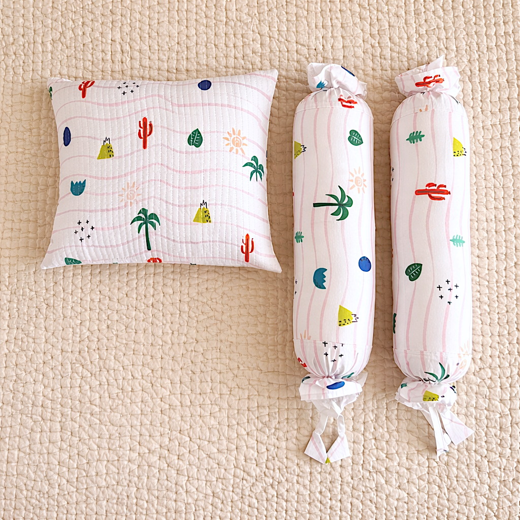 Dino Daze Pillow & Bolsters Set