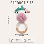Blush Unicorn Rattle