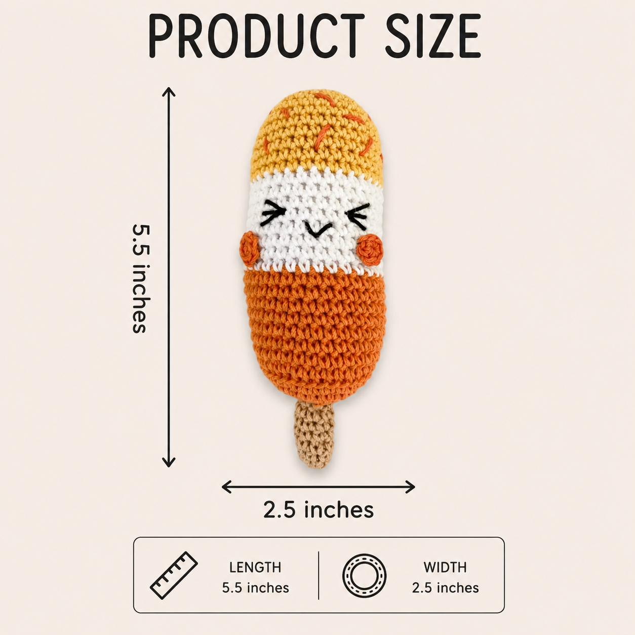 Orange Popsicle Rattle