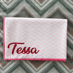 Pink Chevron Mulmul Dohar