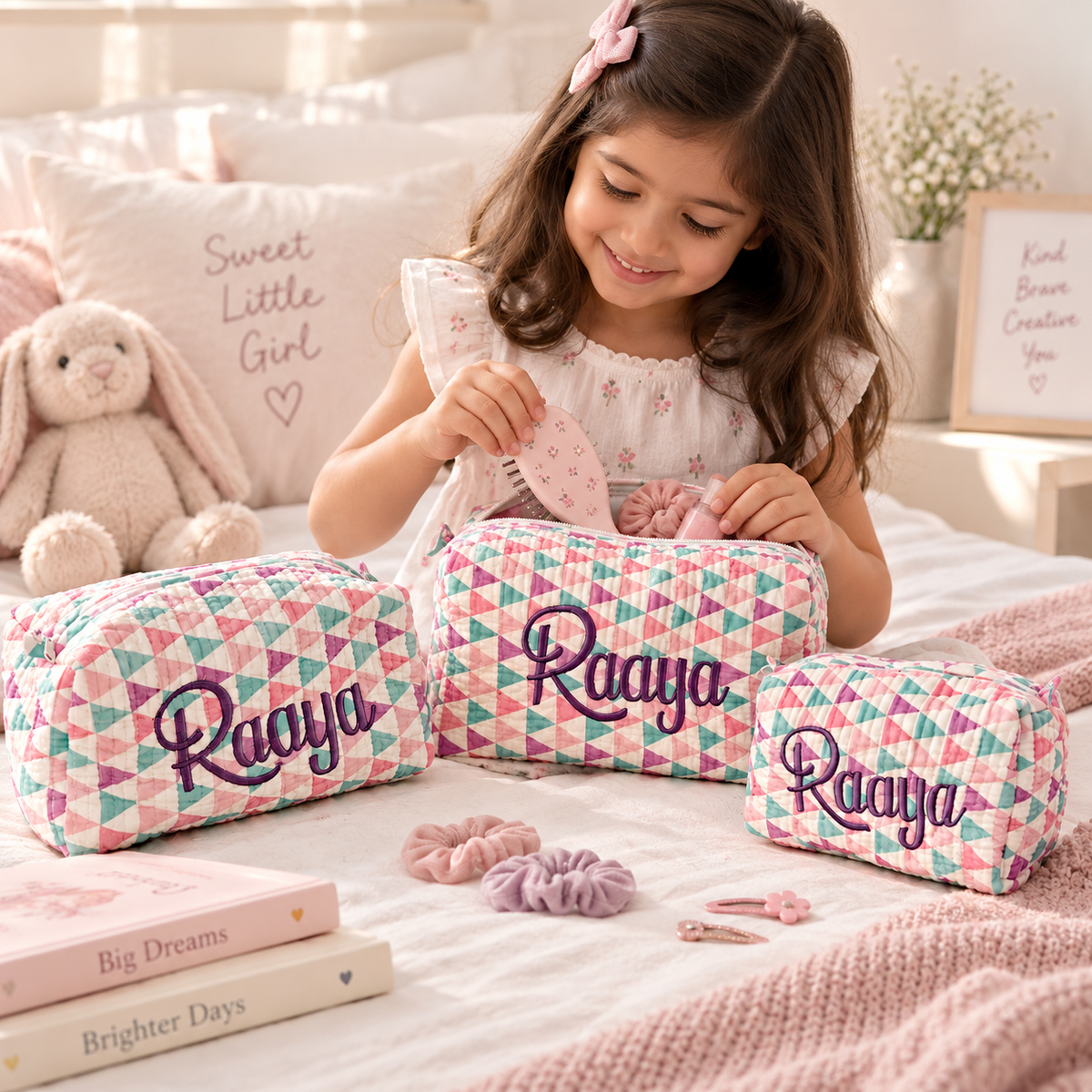 Pink Triangle Pouch (Set of Three)