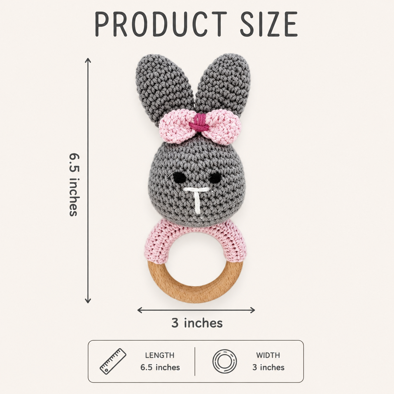 Blush Bunny Rattle