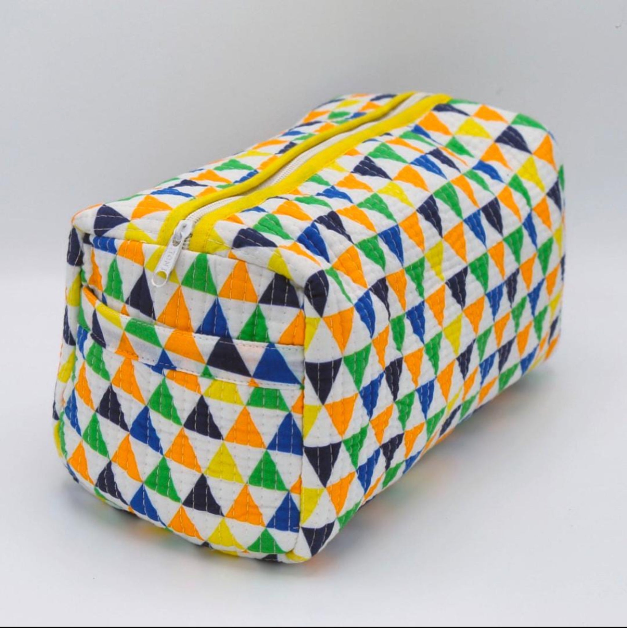Yellow Triangle Pouch (Set of Three)