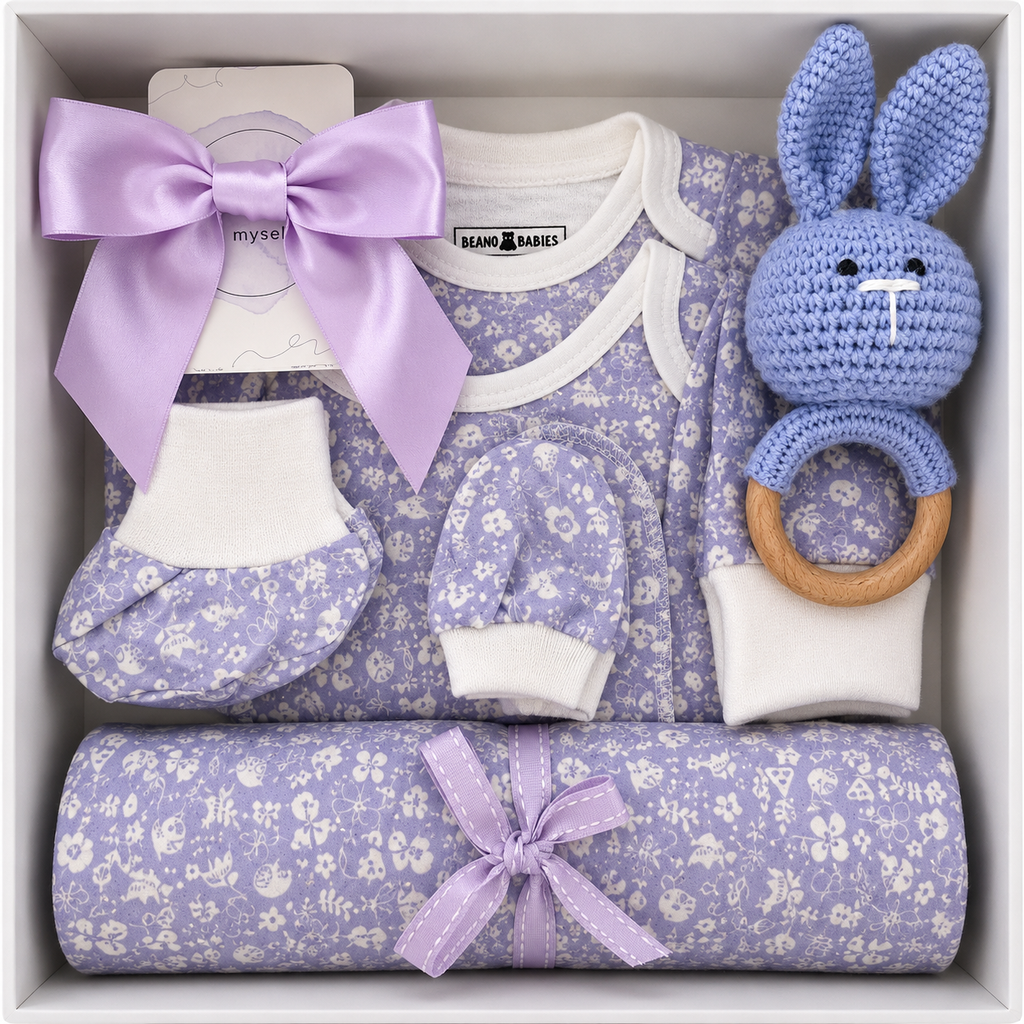 Purple Floral Gift Box