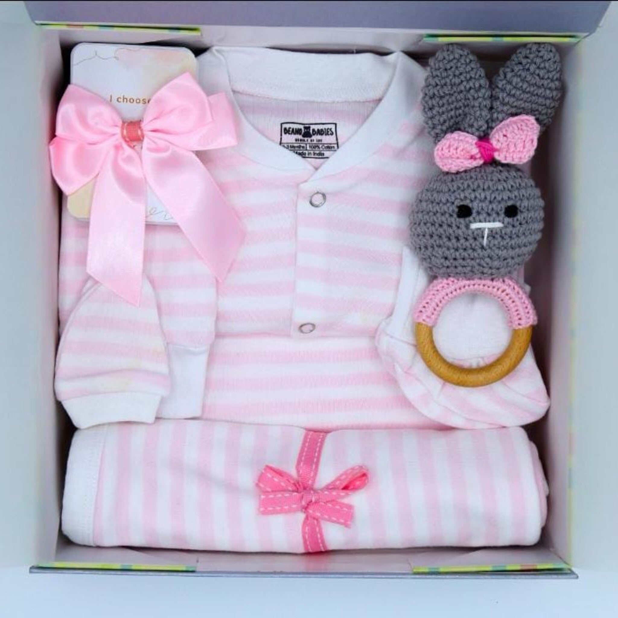 Pink Stripe Gift Box