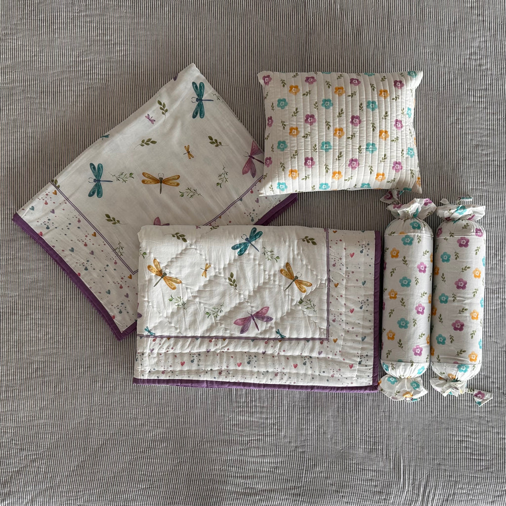 Dancing Dragonfly Mini Cot Set