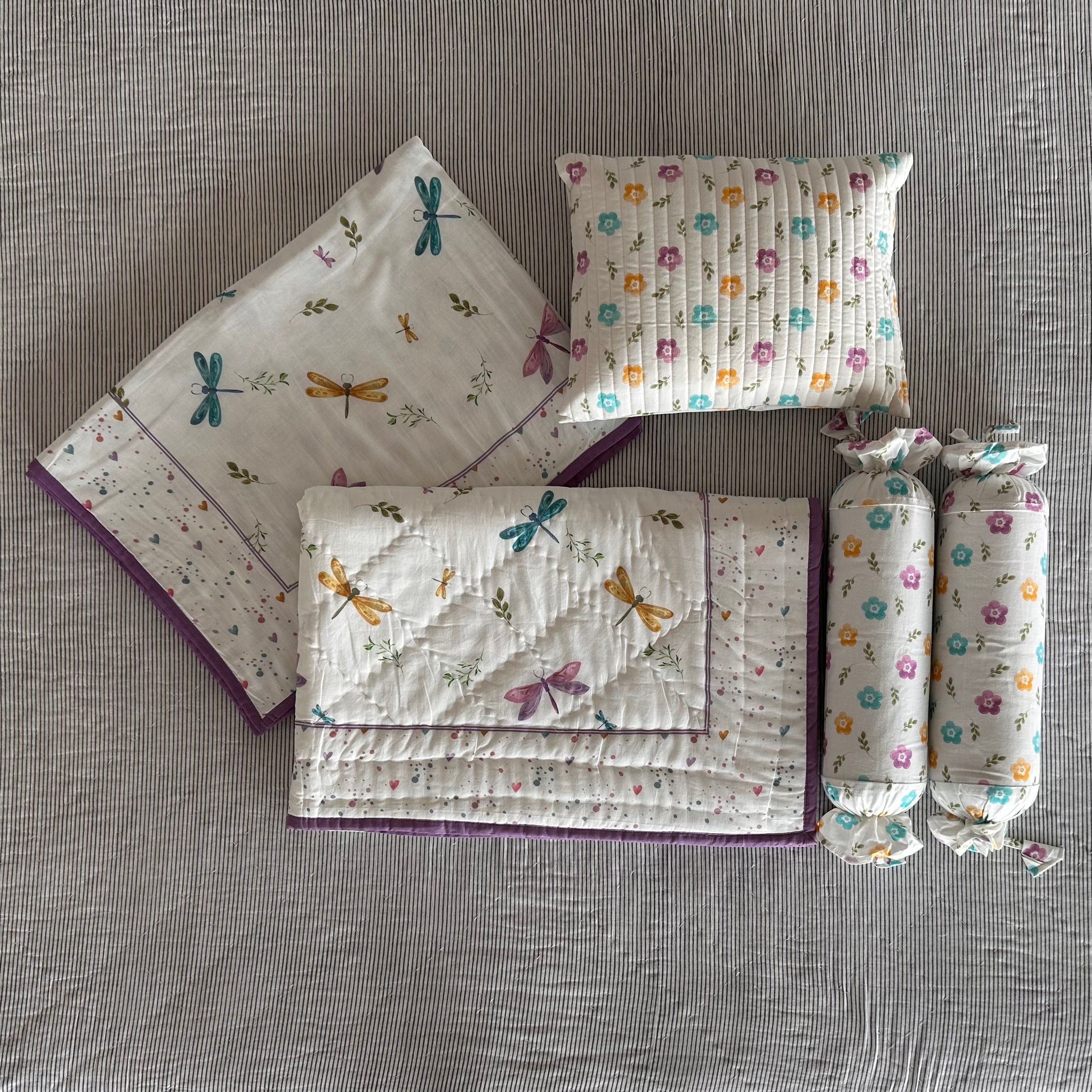 Dancing Dragonfly Mini Cot Set