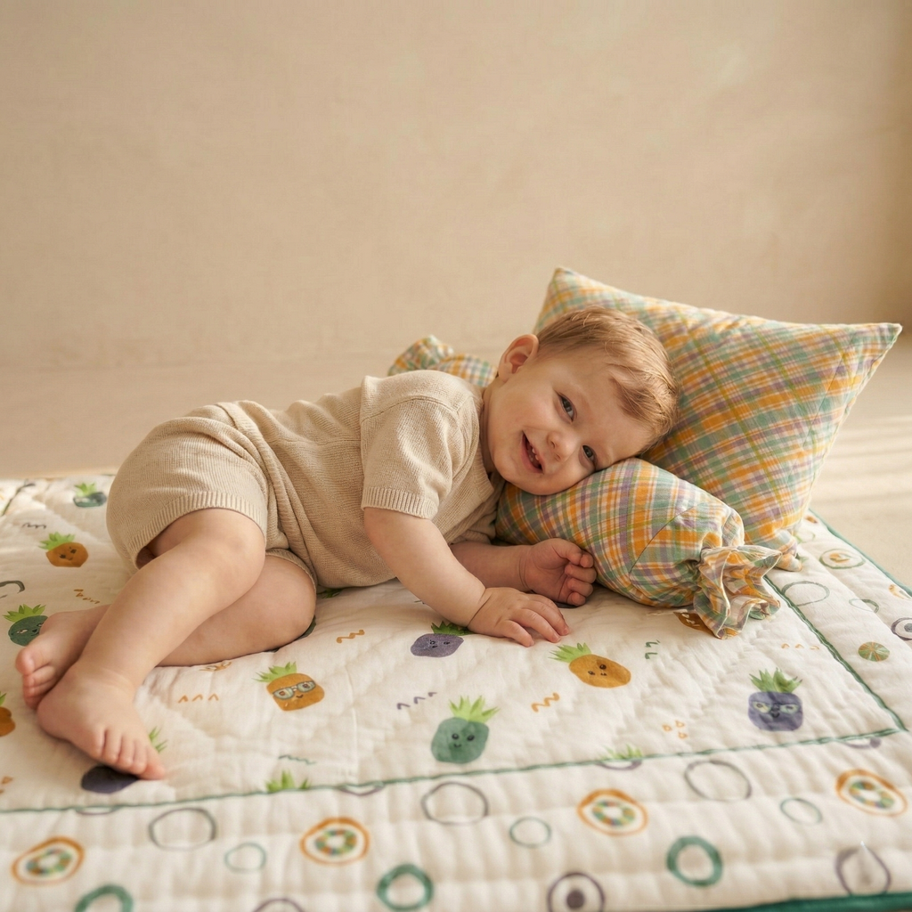 Tangy Pineapple Mini Cot Set
