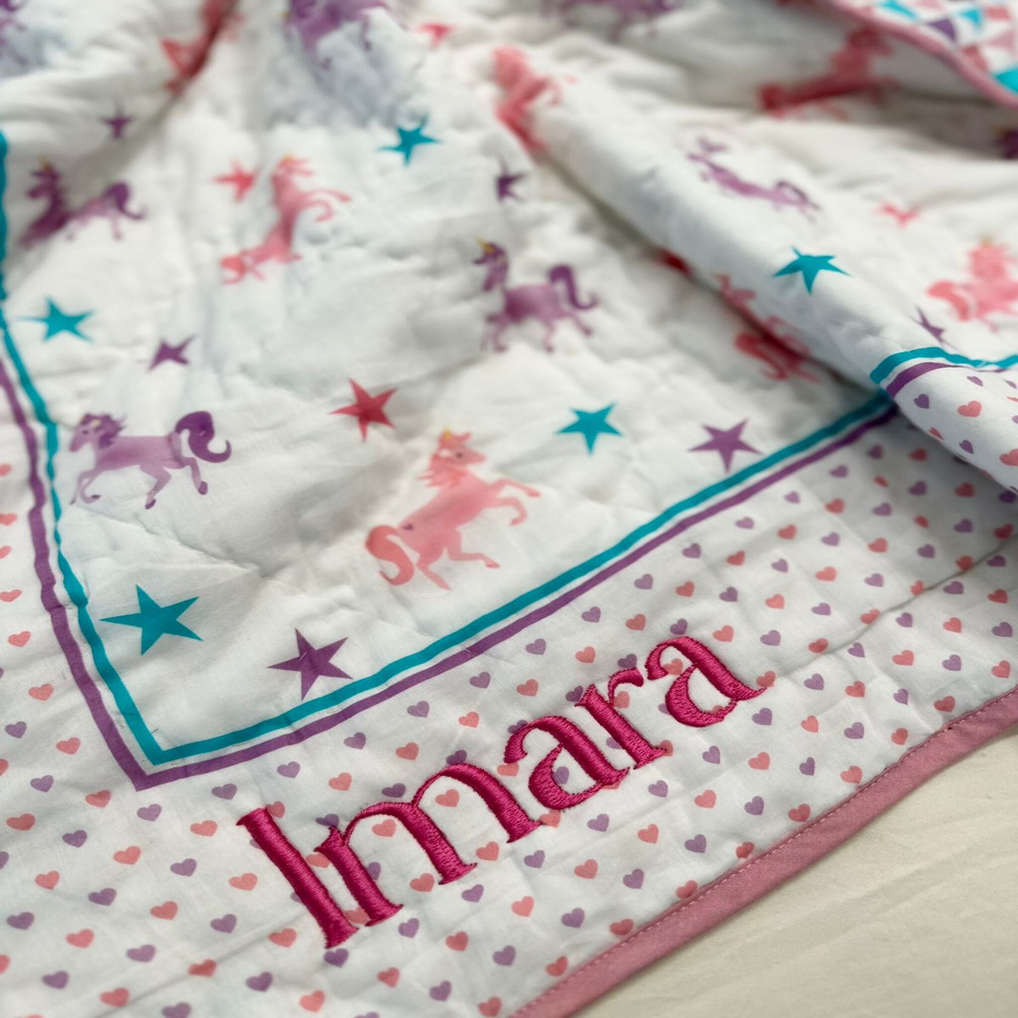 Playful Unicorn Quilt