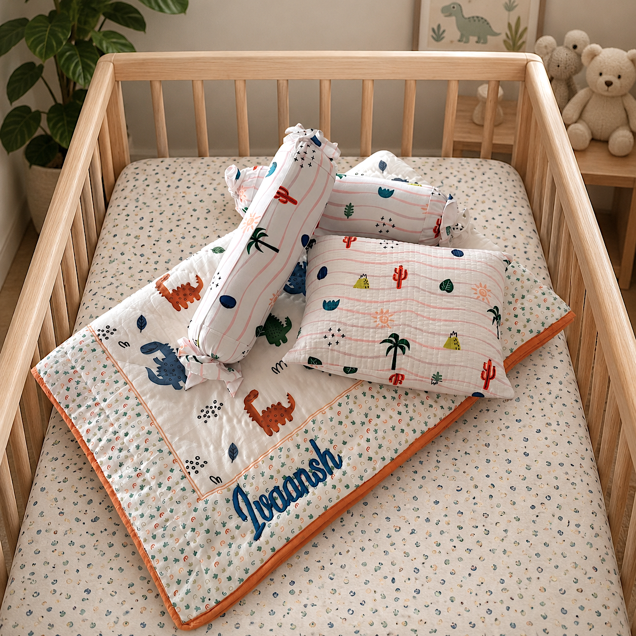 Dino Daze Mini Cot Set