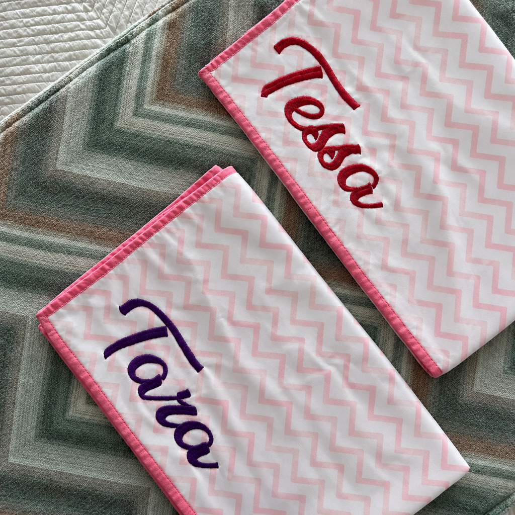 Pink Chevron Mulmul Dohar
