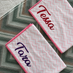 Pink Chevron Mulmul Dohar