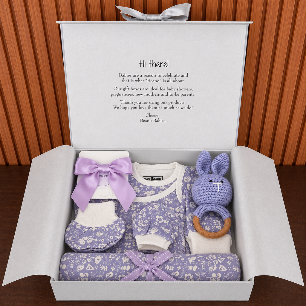 Purple Floral Gift Box
