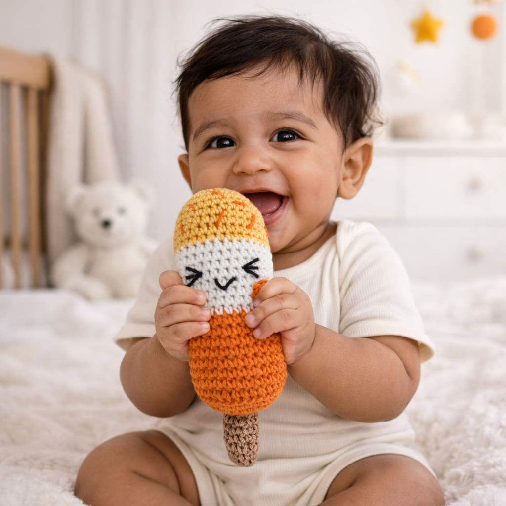 Orange Popsicle Rattle