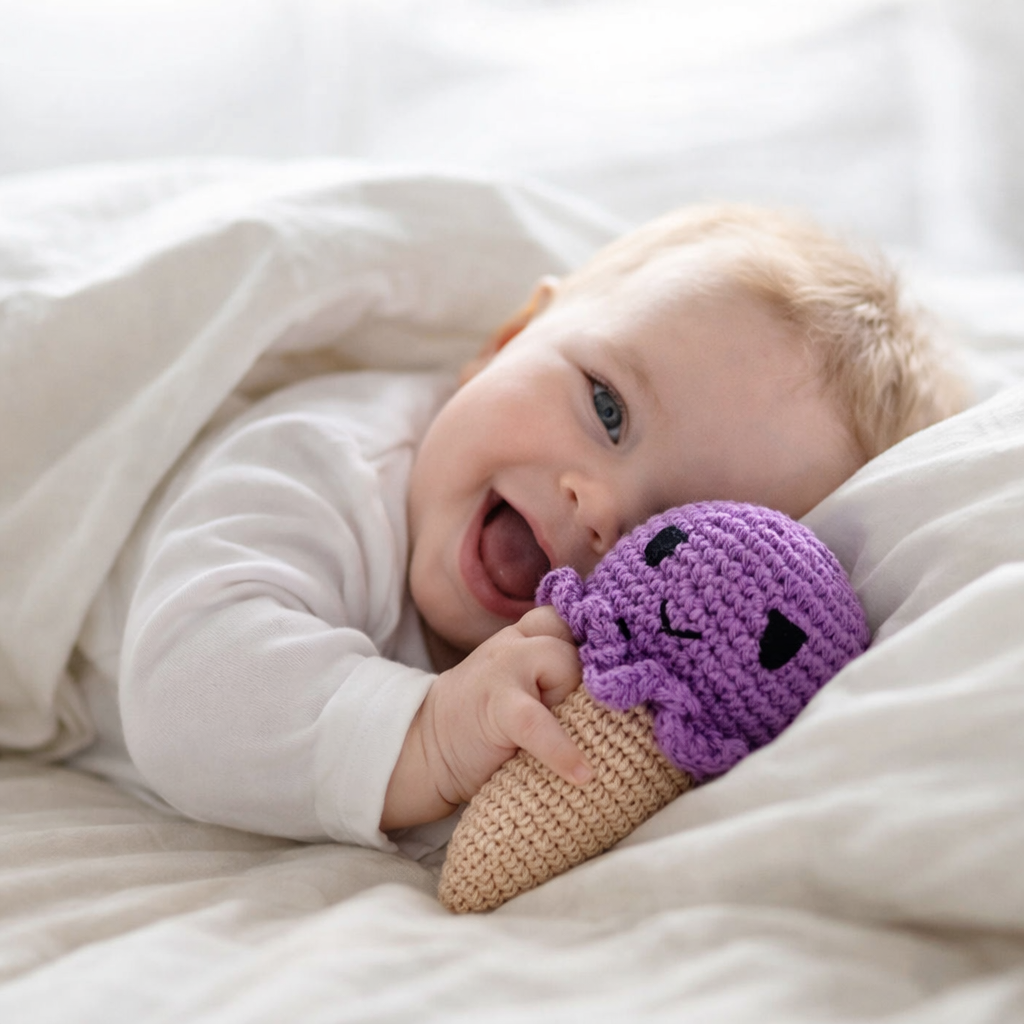 Plum Scoop Rattle