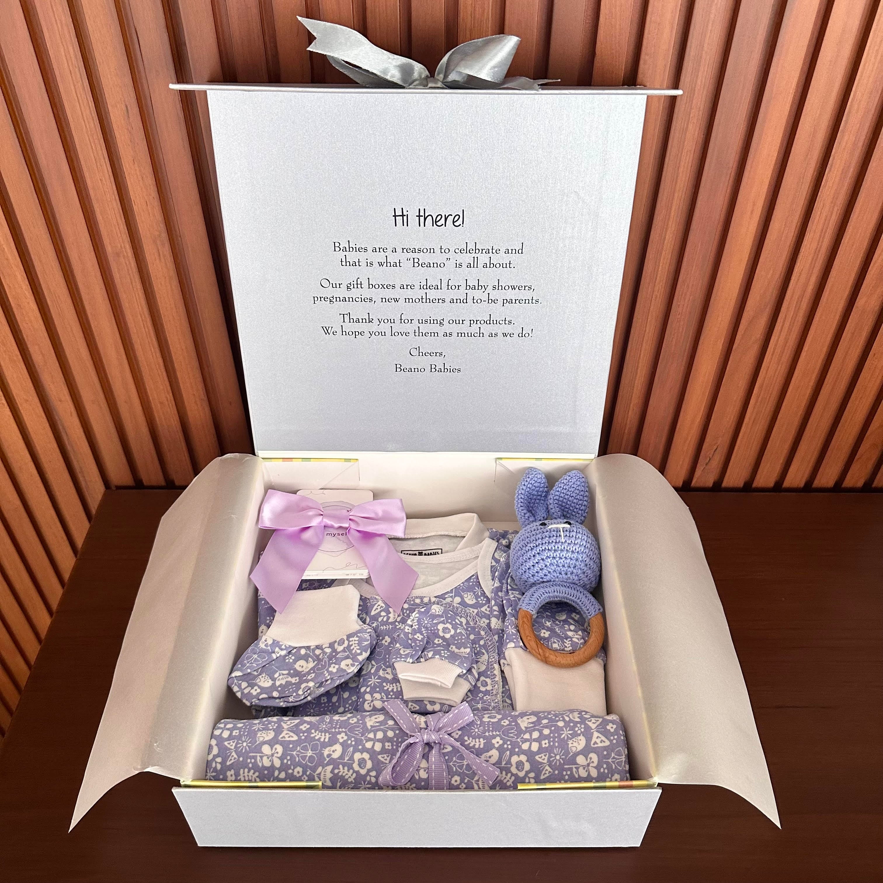 Purple Floral Gift Box