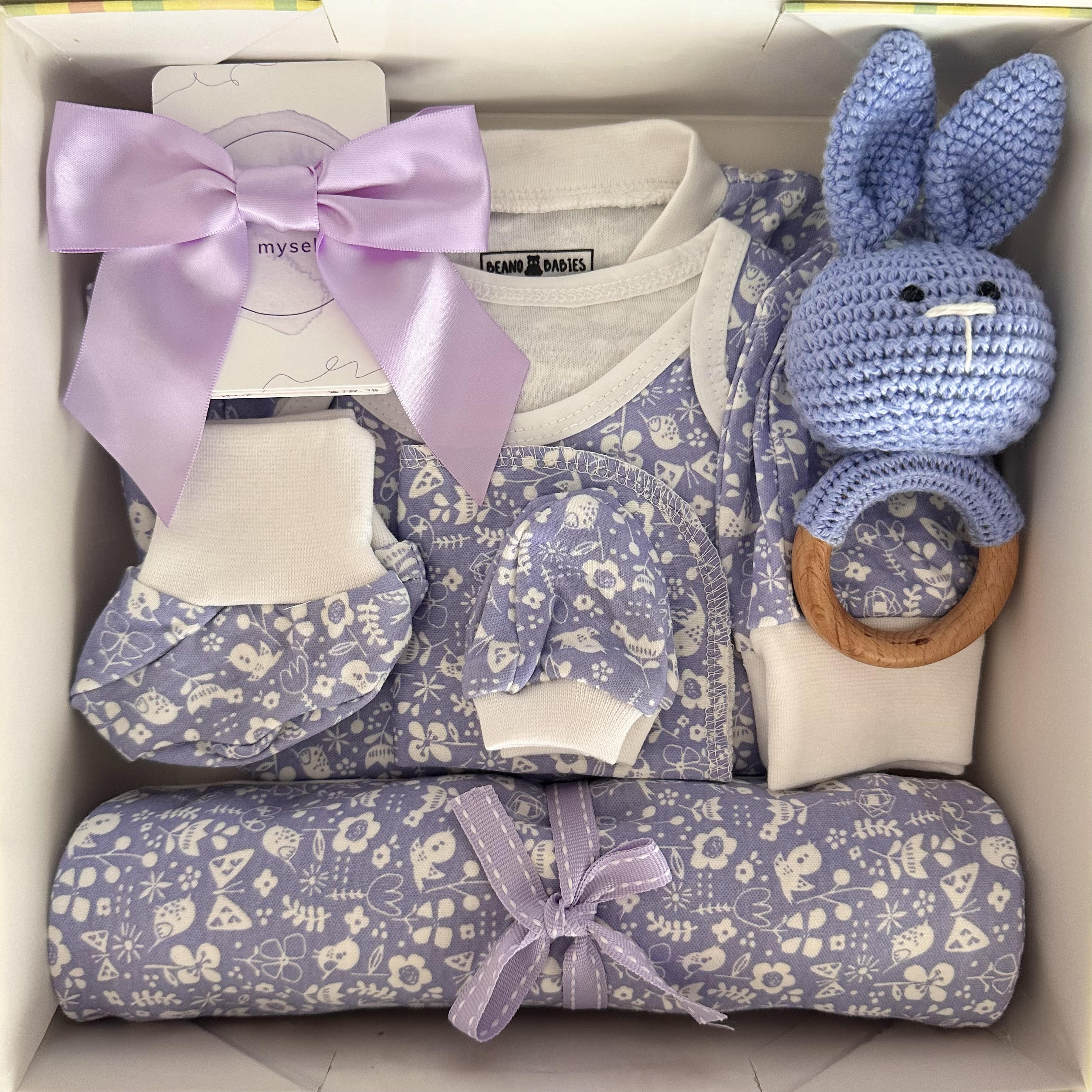 Purple Floral Gift Box